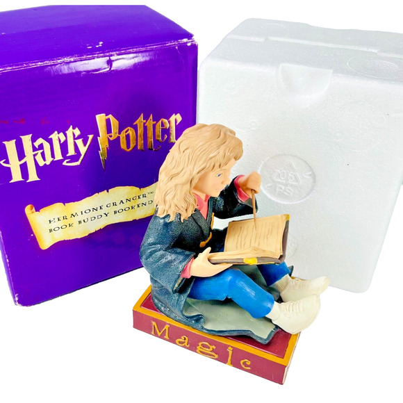 Harry Potter Hermione Granger Book Buddy Bookend Enesco 2000 in Box - Picture 1 of 13